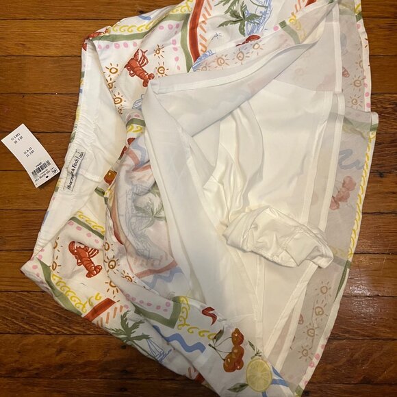 NWT The A&F Sienna Mini Skort in Tile Print - Picture 3 of 8